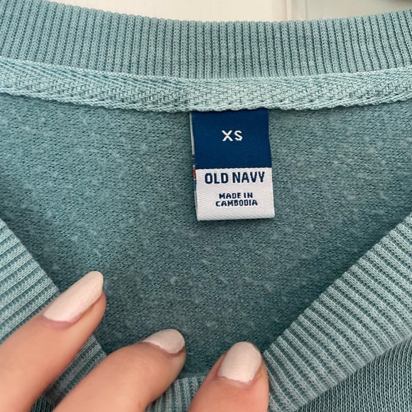 Teal old navy xs crewneck oversized lounge soft - Picture 6 of 8